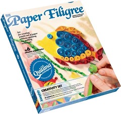 Създай сам квилинг картина Josephin - Аквариум - Творчески комплект от серията Paper Filigree — 967006