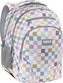 Ученическа раница BackUp W 01 - От серията Pastel Checkered — 711114