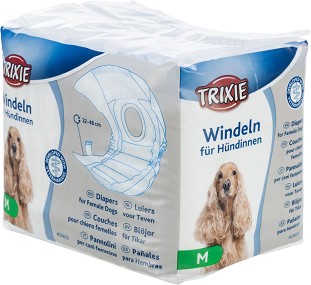 Пелени за женски кучета Trixie M - 12 броя, от 32 до 48 см