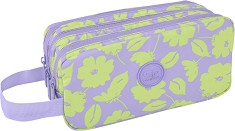 Ученически несесер Primus - Cool Pack - С 3 отделения от серията Flores Lila — F060913