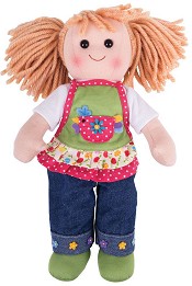 Парцалена кукла София - Bigjigs Toys - С височина 34 cm — BJD044