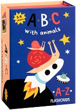 ABC with animals - 26 образователни карти — Бяла лодка