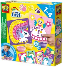 Рисувай с пръсти Фантастични фигурки - SES Creative - Творчески комплект от серията My First — 14446