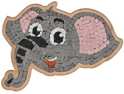 Каменна мозайка Слонче - Neptune Mosaic - С размери 26.5 х 17 cm