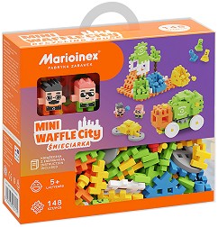 Детски конструктор Боклукчийски камион - Mario Inex - 148 части от серията Mini Waffle City — 903 131