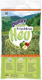 Сено за декоративни зайчета и гризачи bunny Nature - 500 г, със свежа трева и ябълки