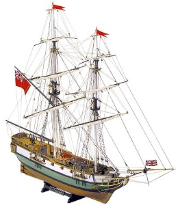 Бриг - Portsmouth - Сглобяем модел от дърво — Mamoli MV45