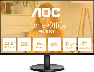  AOC 24B3QA2 - 23.8", IPS, 120 Hz, 16:9, 1920 x 1080, 1 ms, HDMI, DisplayPort, VGA, Adaptive-Sync - 