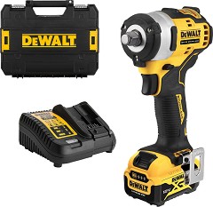 Акумулаторен ударен гайковерт 12V DeWalt DCF901P1 - С батерия, зарядно и куфар от серията XR
