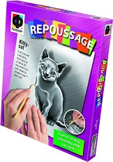 Направи сам гравюра - Коте - Творчески комплект от серията Repoussage — Фантазьор 437014