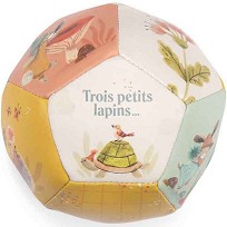 Мека топка Трите малки зайчета - Moulin Roty - От колекцията Les trois petits lapins — 678510