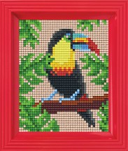 Мозайка в рамка Тукан - Pixelhobby - Творчески комплект — 31431