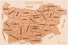 Карта на България - Дървен пъзел от 28 части — MM172427