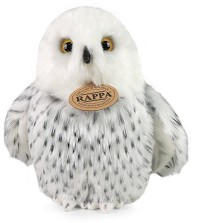 Еко плюшена бяла сова - Rappa - С височина 18 cm — 203327