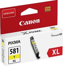 Касета с мастило за принтер Canon CLI-581 XL Yellow - 8.3 ml