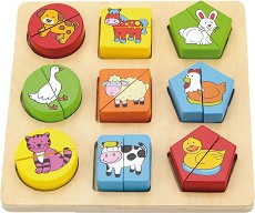 Дървен сортер Животни - Viga Toys — 59585