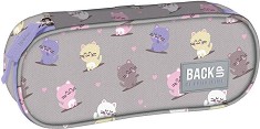 Овален ученически несесер BackUp A 02 - С 1 отделение от серията Kawaii Cats — 709401