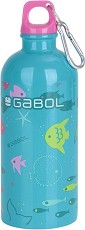 Детска алуминиева бутилка Gabol - С вместимост 600 ml от серията Acqua — 23574818