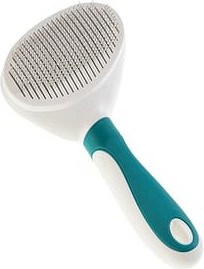 Четка за кучета и котки GimDog - С бутон за отстраняване на косми, от серията Beauty & Care