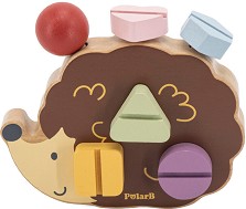 Дървена образователна играчка Таралеж с винтове - Viga Toys - От серията PolarB — 44221