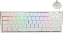    Ducky One 3 Mini Pure White - 60%,  USB  1.8 m, ANSI Layout, Hot-Swap, Cherry MX Clear RGB - 