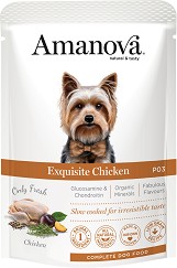 Пауч за кучета Amanova Adult — 300 г, с пилешко, за всички породи, в зряла възраст