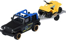 Метална количка с ремарке Jeep Wrangler - Majorette - От серията City — 8503002001