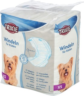 Пелени за мъжки кучета Trixie XS - 12 броя, от 20 до 42 см