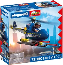 Playmobil City Action - Полицейски хеликоптер с радар — 72080