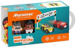 Детски конструктор Състезание - Mario Inex - 80 части от серията Mini Waffle City — 903 179