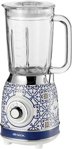 Блендер Ariete Capri 0583/0C, 1000W, 1.5 л, 4 скорости+импулси, Трошене на лед, Бял/син