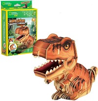 Тиранозавър - 3D пъзел от 47 части от колекцията National Geographic Kids — CubicFun