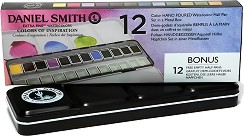 Акварелни бои Daniel Smith - 12 цвята в метална кутия — 285650103