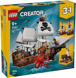 LEGO Creator - Емблематичен пиратски кораб - Детски конструктор — 31387
