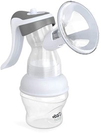 Ръчна помпа за кърма Vital Baby Flexcone - С шише и биберон + подарък 6 броя подплънки за гърди