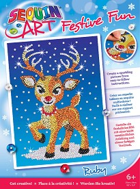 Декорирай с пайети Sequin Art - Еленчето Руби - Творчески комплект от серията Festive Fun — 1927