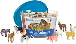 Животни от фермата - Learning Resources - 60 броя в кутия