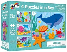 Океан - 4 пъзела от 2, 3, 4 и 5 части — Galt 1005452