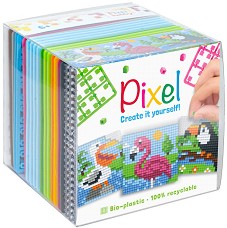 Мозайка с пиксели Водни птици - Pixelhobby - Творчески комплект — 29023-BirdsCl-W