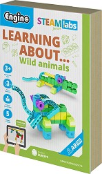 Детски конструктор Engino - Научи за дивите животни - От серията Steamlabs