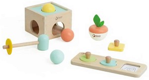 Дървени играчки за бебе - Classic World - Комплект от 6 до 12 месеца