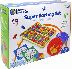 Голям комплект за сортиране Learning Resources - 643 части — LSP0217-UK