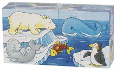 Дървени кубчета Африка и Арктика - Goki — 57686