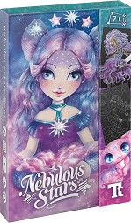 Направи сама красиви картини Nebulous Stars - Творчески комплект с водни боички — N11423