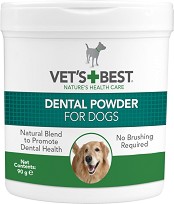 Дентална пудра за кучета Vet's Best - 90 г, за над 12 седмици