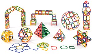 Конструктор Polydron - Геометрични тела - От серията Frameworks — 10-3043