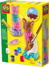 Създай и оцвети гипсова фигура Коте - SES Creative — 01218