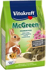 Гризини за зайчета и гризачи Vitakraft McGreen - 50 г, с люцерна и витамини