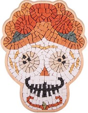 Каменна мозайка Мексикански череп - Neptune Mosaic - С размери 20 х 16 cm