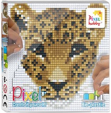 Мозайка с пиксели Леопард - Pixelhobby - Творчески комплект — 44020-Leopard